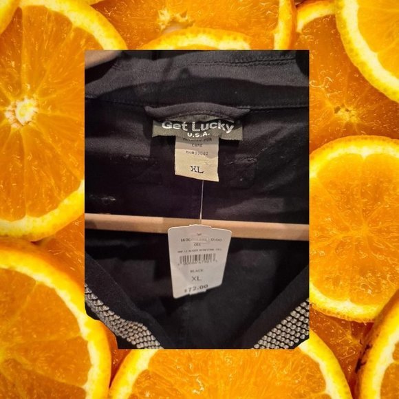 NEW Get Lucky‎ Black Blazer with Rhinestone Accents Size XL - Picture 5 of 6